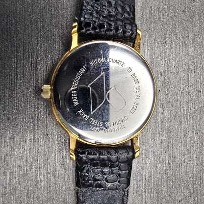 Bulova Watch Women 26mm Champagne Dial Gold Tone Round New Battery Vintage10