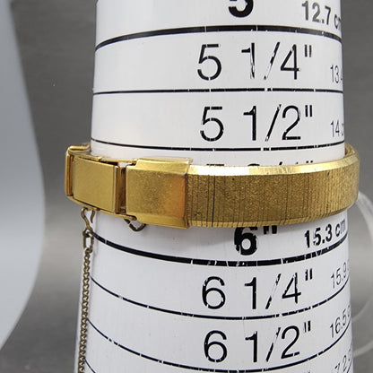 Seiko Tank Watch Women 12mm Champagne Dial Gold Tone 2e206259 New Battery10