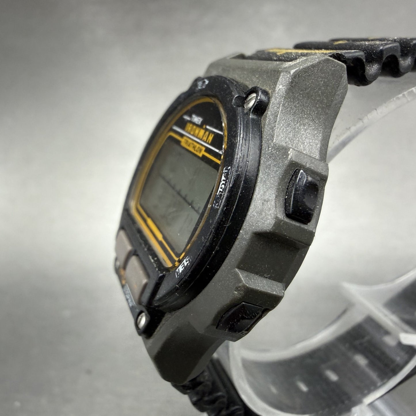 Timex Ironman Watch Women 32mm Digital Black Alarm Chrono New Battery Vintage2
