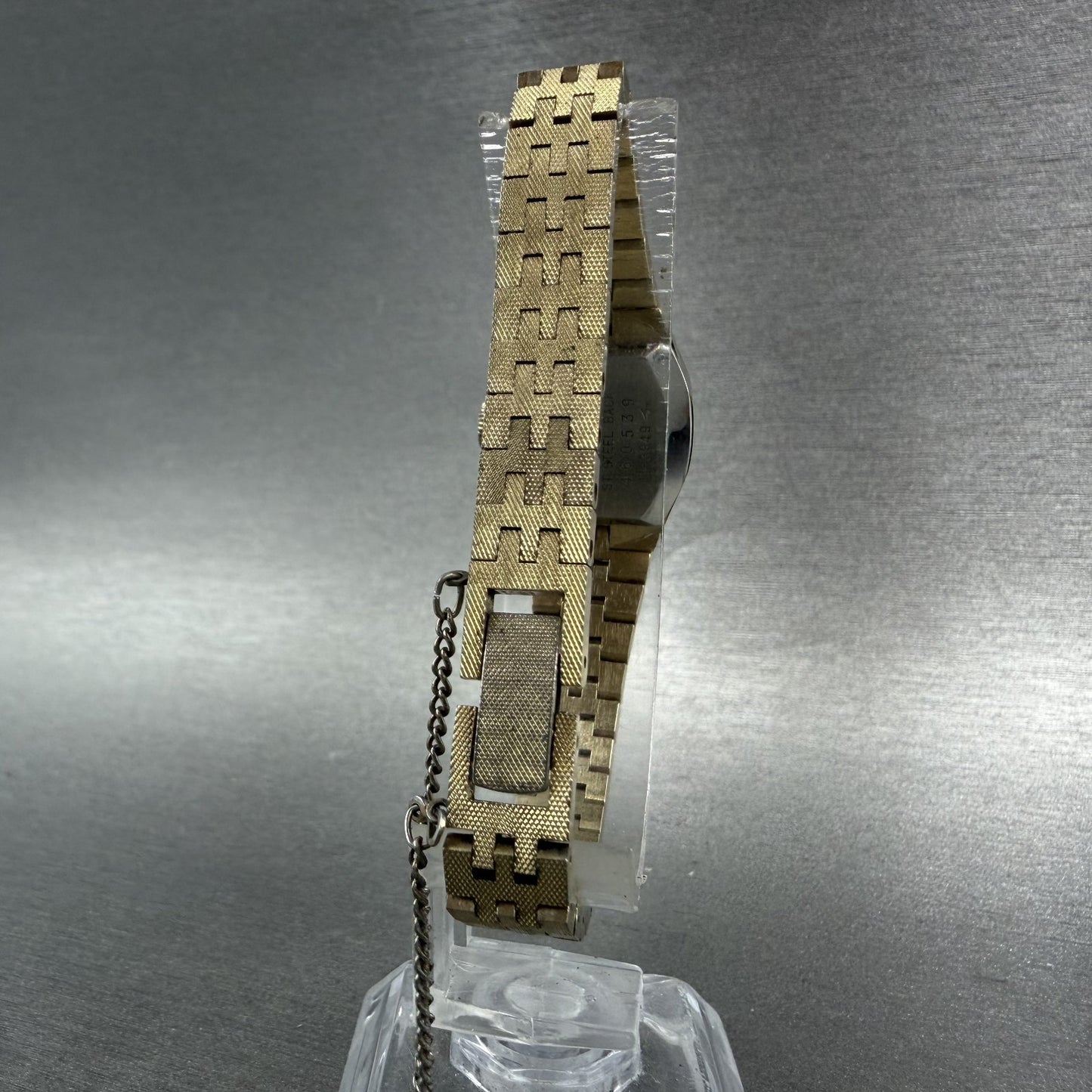Seiko Watch Women 19mm Brown Dial Gold Tone Rectangle Manual Wind Runs 11-39497