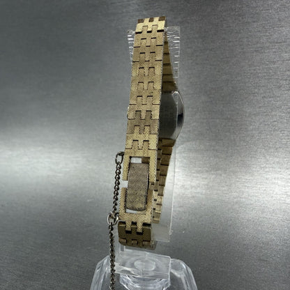 Seiko Watch Women 19mm Brown Dial Gold Tone Rectangle Manual Wind Runs 11-39497