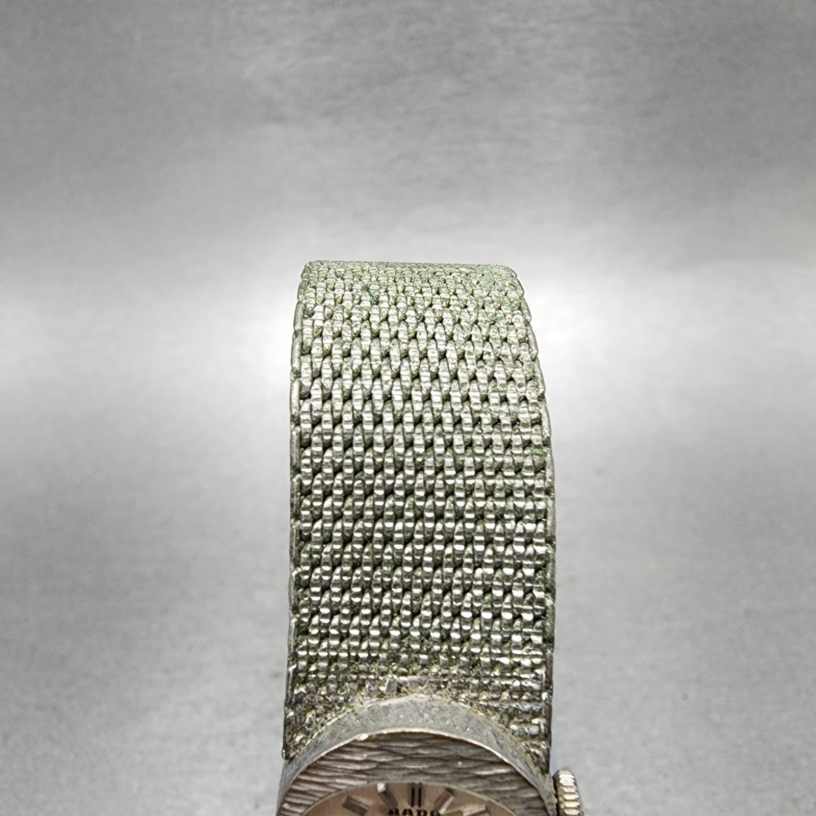 Rado Jade Watch Women 17mm Silver Dial Silver Tone Oval Manual Wind Runs4