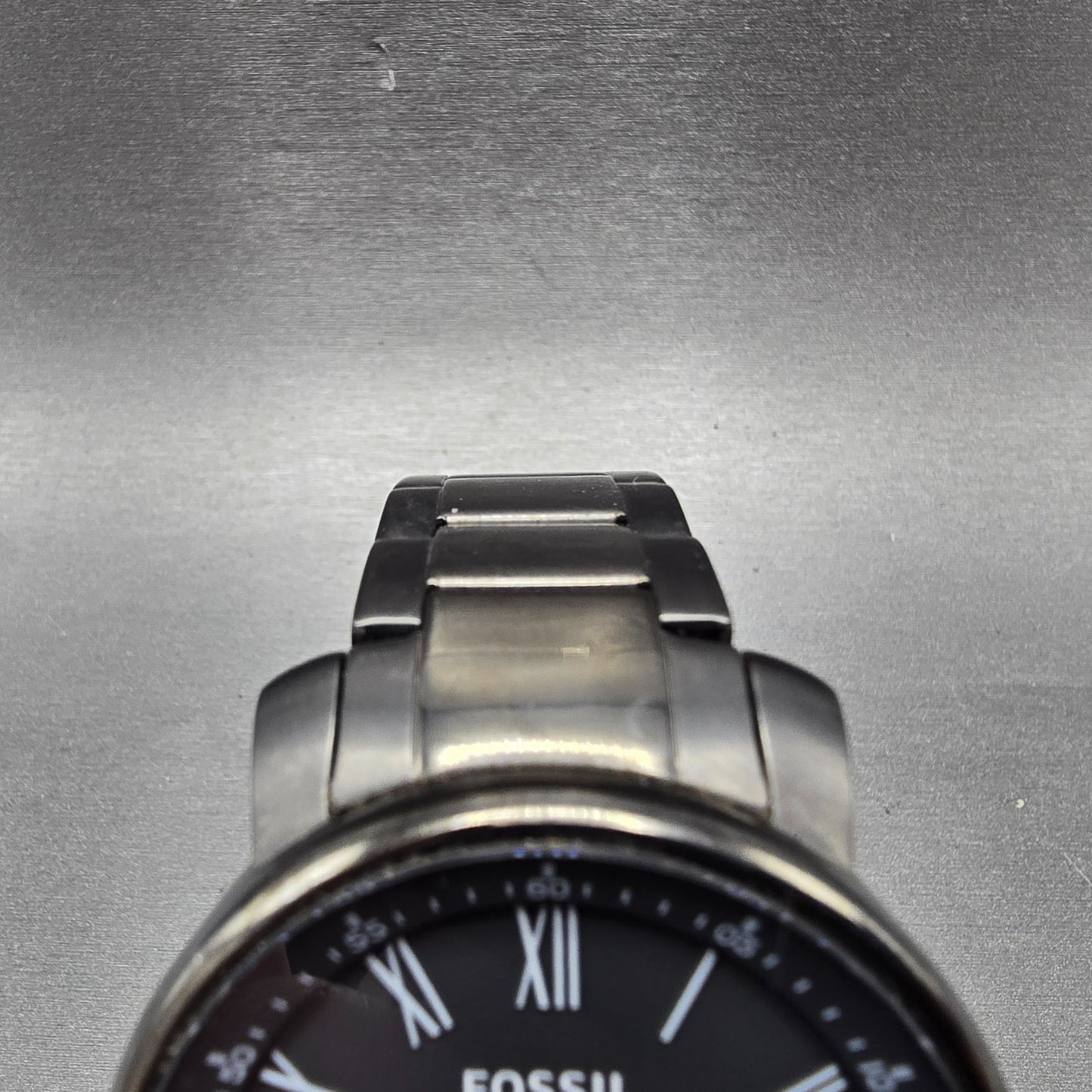 Fossil Watch Men 42mm Black Dial Black Tone Date Round BQ1013 New Battery4