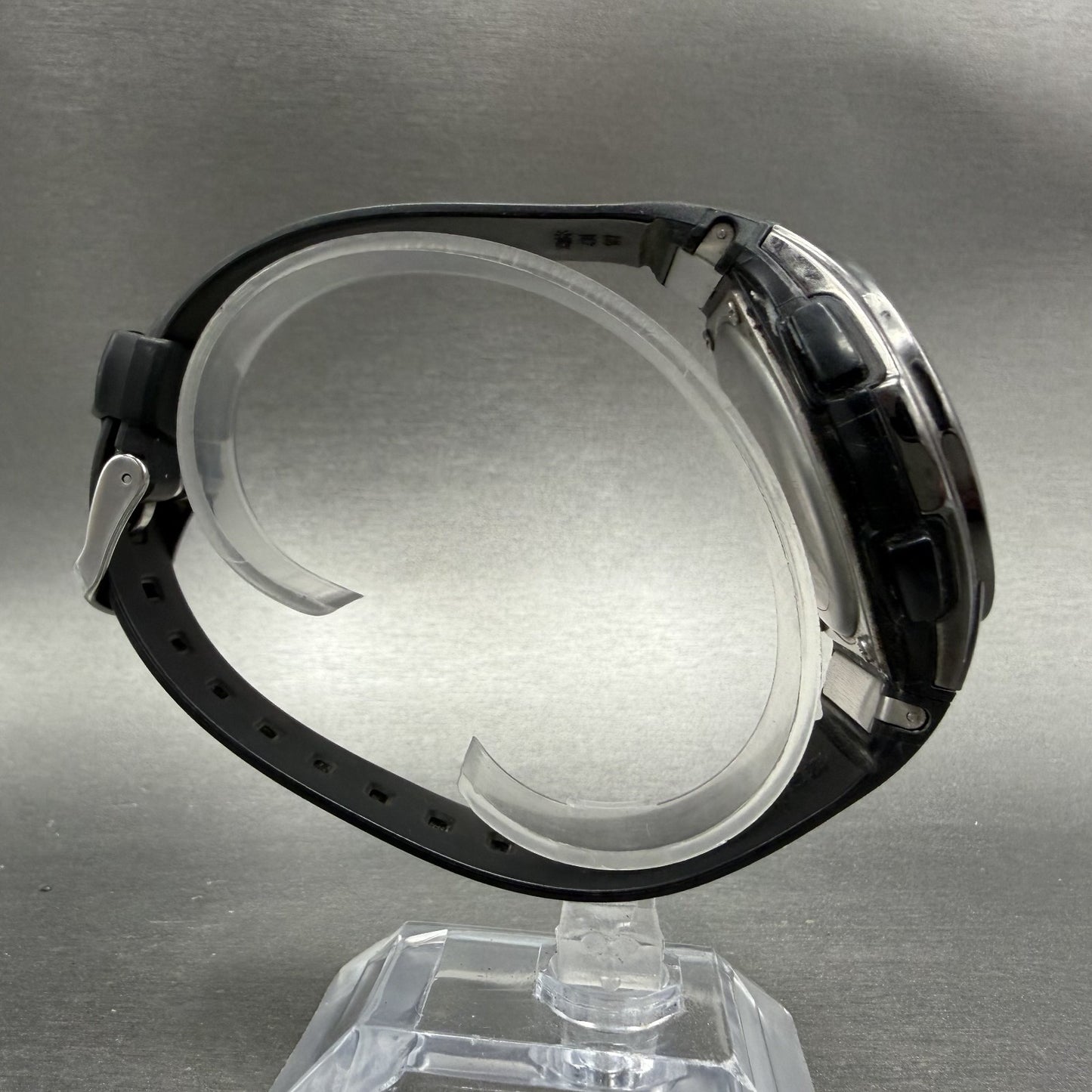 Casio Waveceptor WVA-M650 Watch Men 44mm Analog Digital Black Round Chrono Runs8