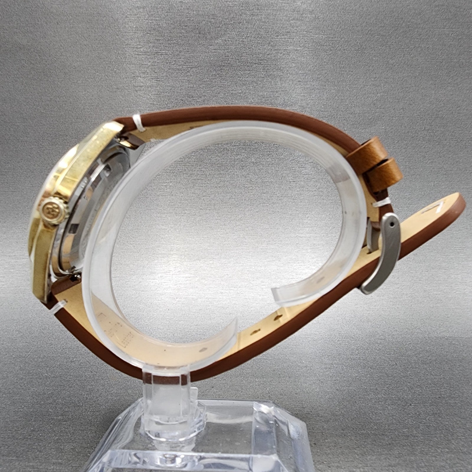 Grand Seiko Watch Men 37mm Gold Dial Gold Plated Daydate 61468000 Automatic6