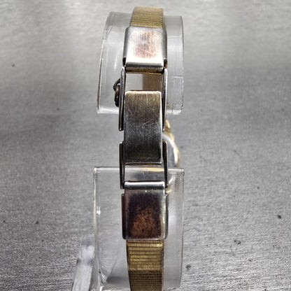 Seiko Watch Women 17mm Champagne Dial Gold Tone Round 5421-0030 New Battery VTG7