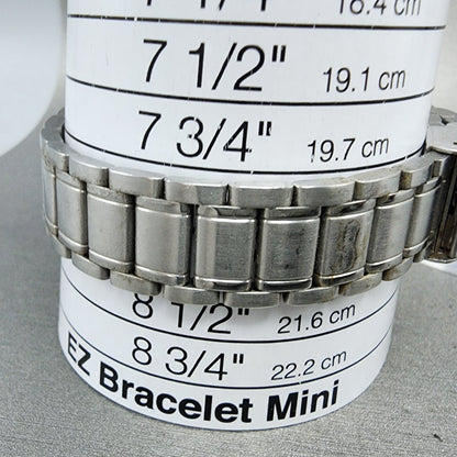 Orient Watch Men 35mm White Dial Silver Tone Daydate Round New Battery10