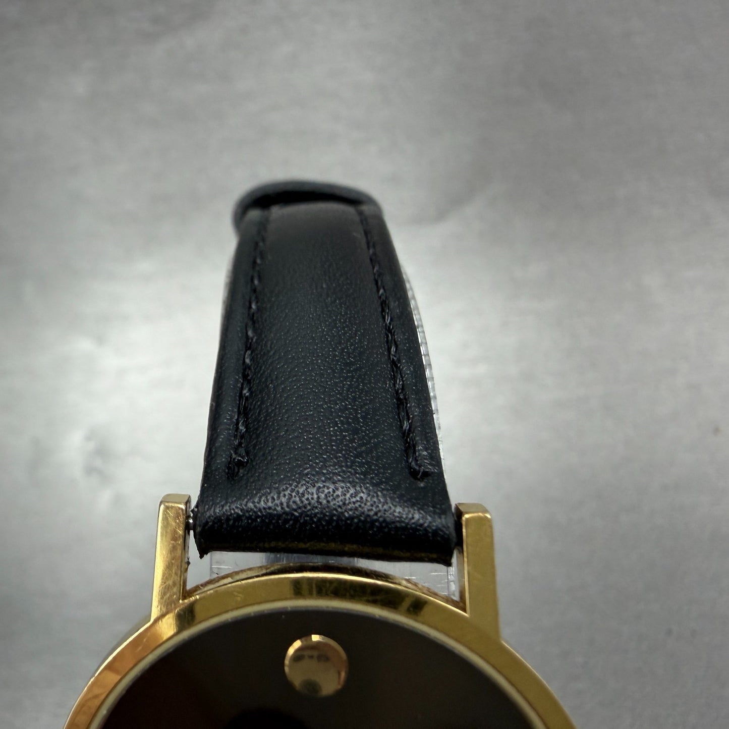 Movado Museum Watch Unisex 31mm Brown Dial Gold Tone Round 87-33-882 New Battery4