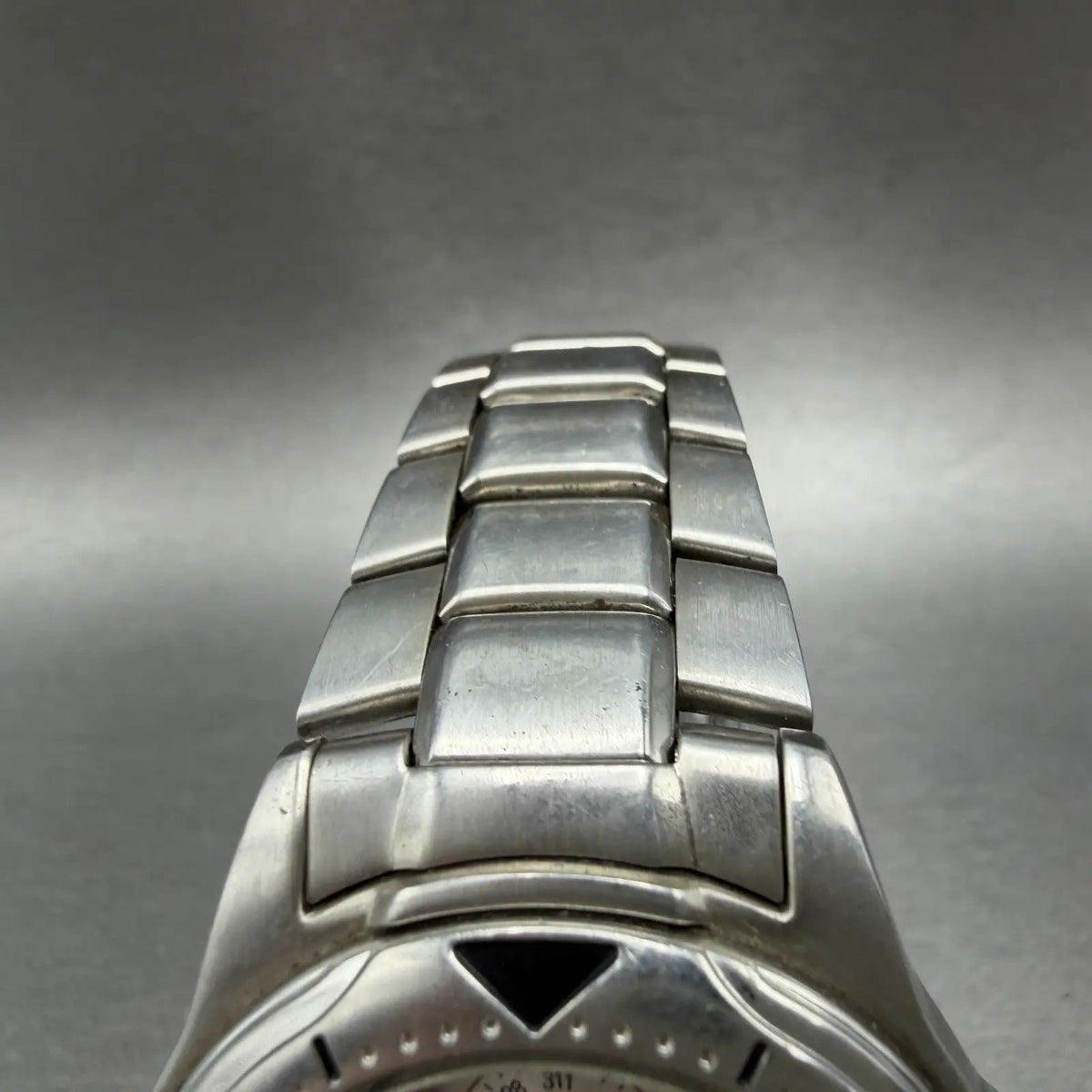 Casio Dive Watch Men 38mm Silver Dial Silver Tone Daydate Round MTD-1046 NewBatH4