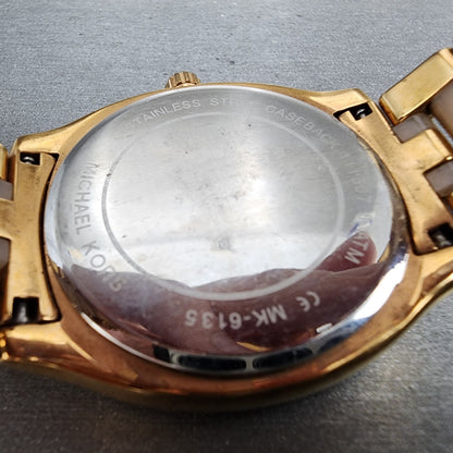 Michael Kors Bryn Watch Women 38mm Rose Dial Rose Gold Tone Round New Battery9
