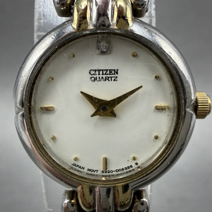 Citizen Watch Women 20mm White Dial Two Tone Round 5920-S91549 New Battery1