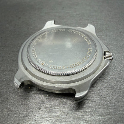 Victorinox Swiss Army Officer Dual Time Watch Men 40mm White Dial Steel PARTS11