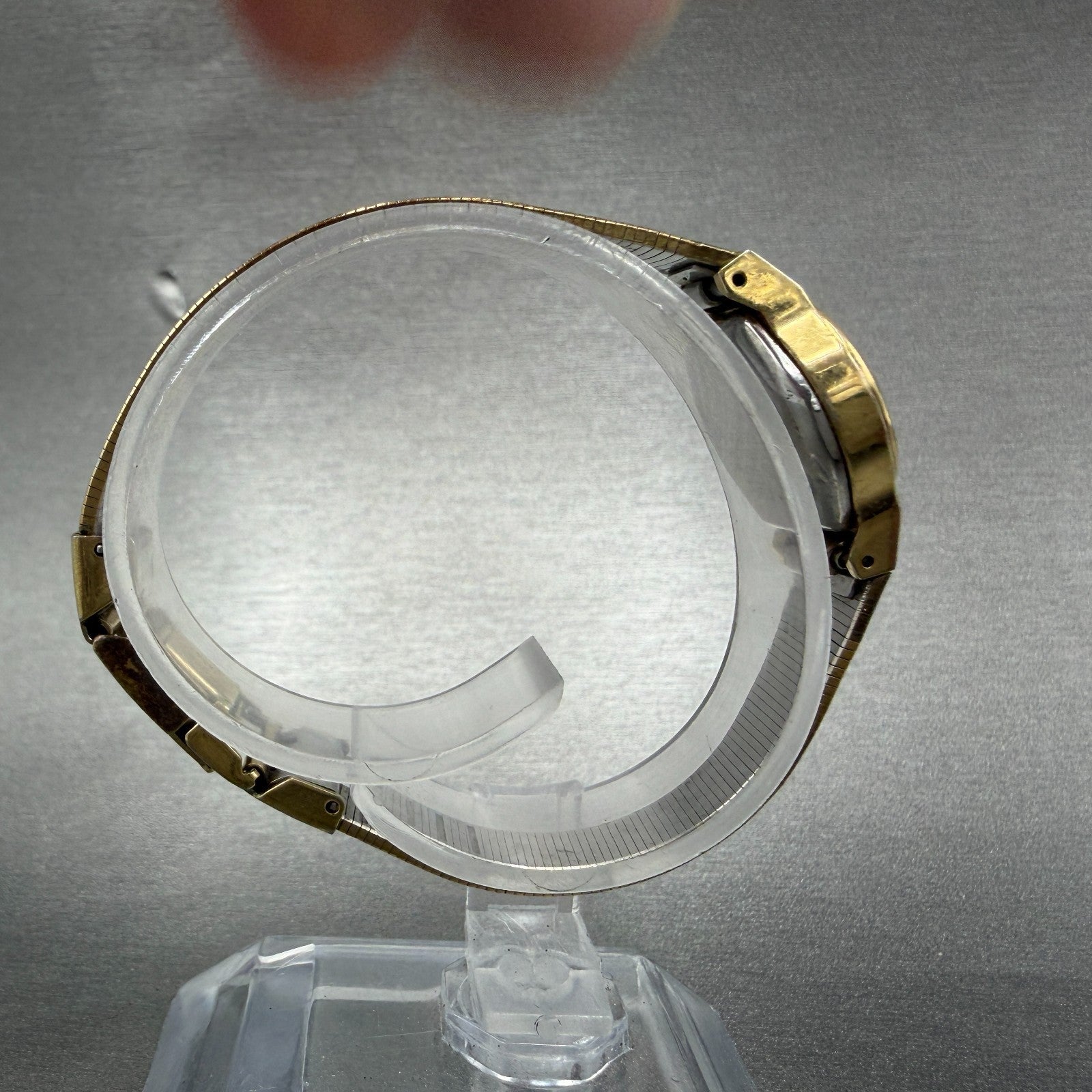 Pulsar Watch Women 18mm Black Dial Gold Tone Round Y590-0109 New Battery8