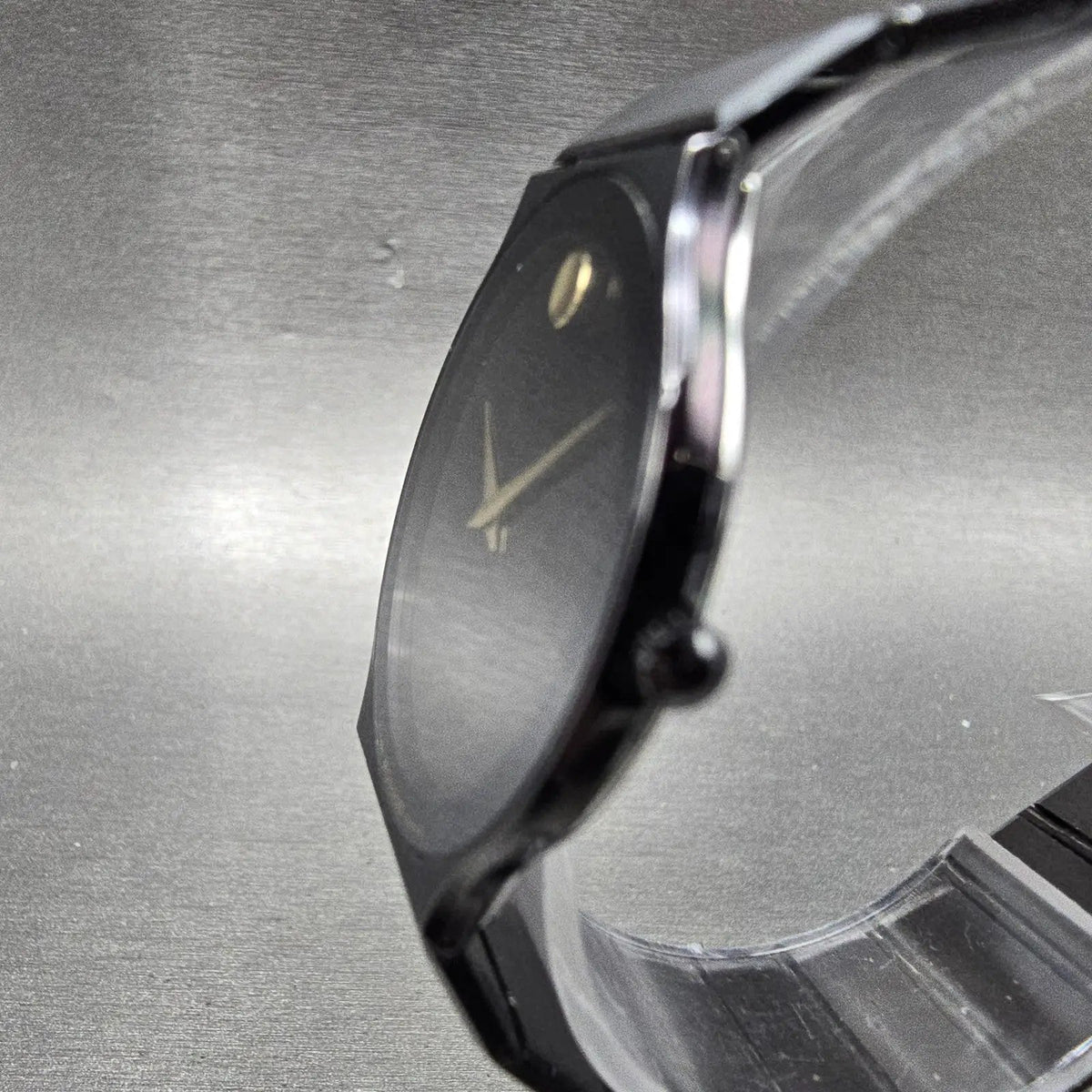 Movado Museum Watch Men 32mm Black Dial Black Tone Round 84-40-880-A PARTS3