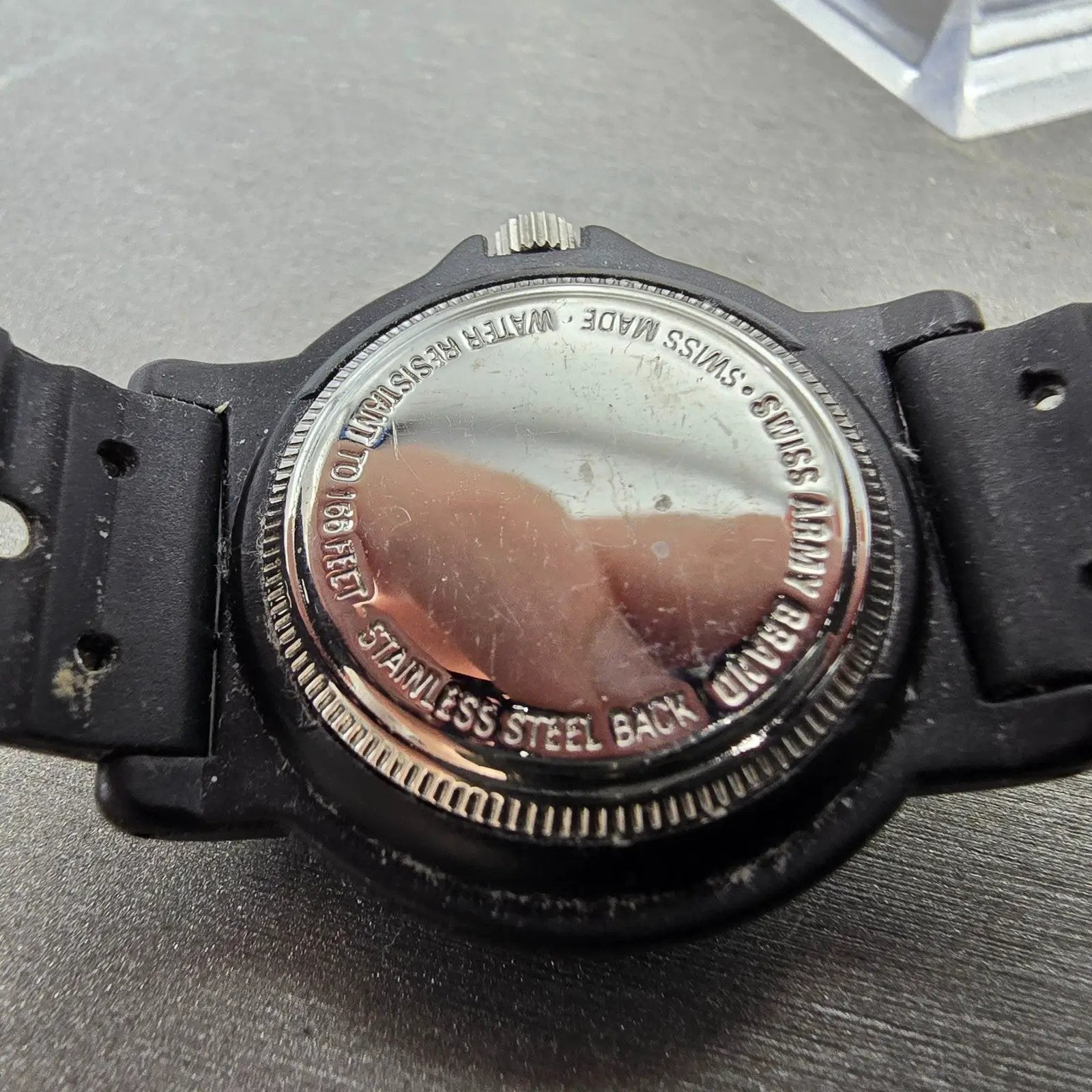 Swiss Army Renegade Watch Women 30mm Black Dial Black Tone Date 24229 PARTS10