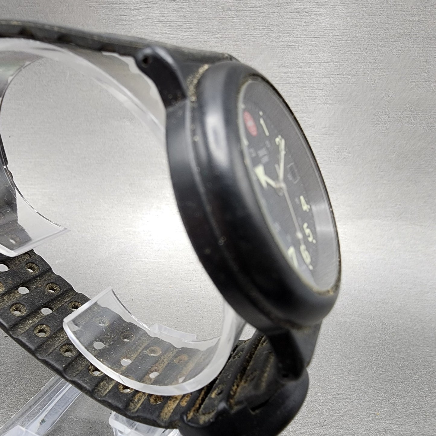 Victorinox Swiss Army Renegade Watch Men 38mm Black Dial Black Tone Date NewBatt3