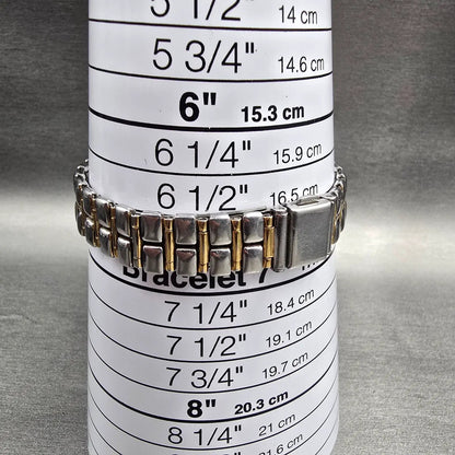 Bulova Watch Women 24mm Silver Dial Two Tone Round 90E11 New Battery9