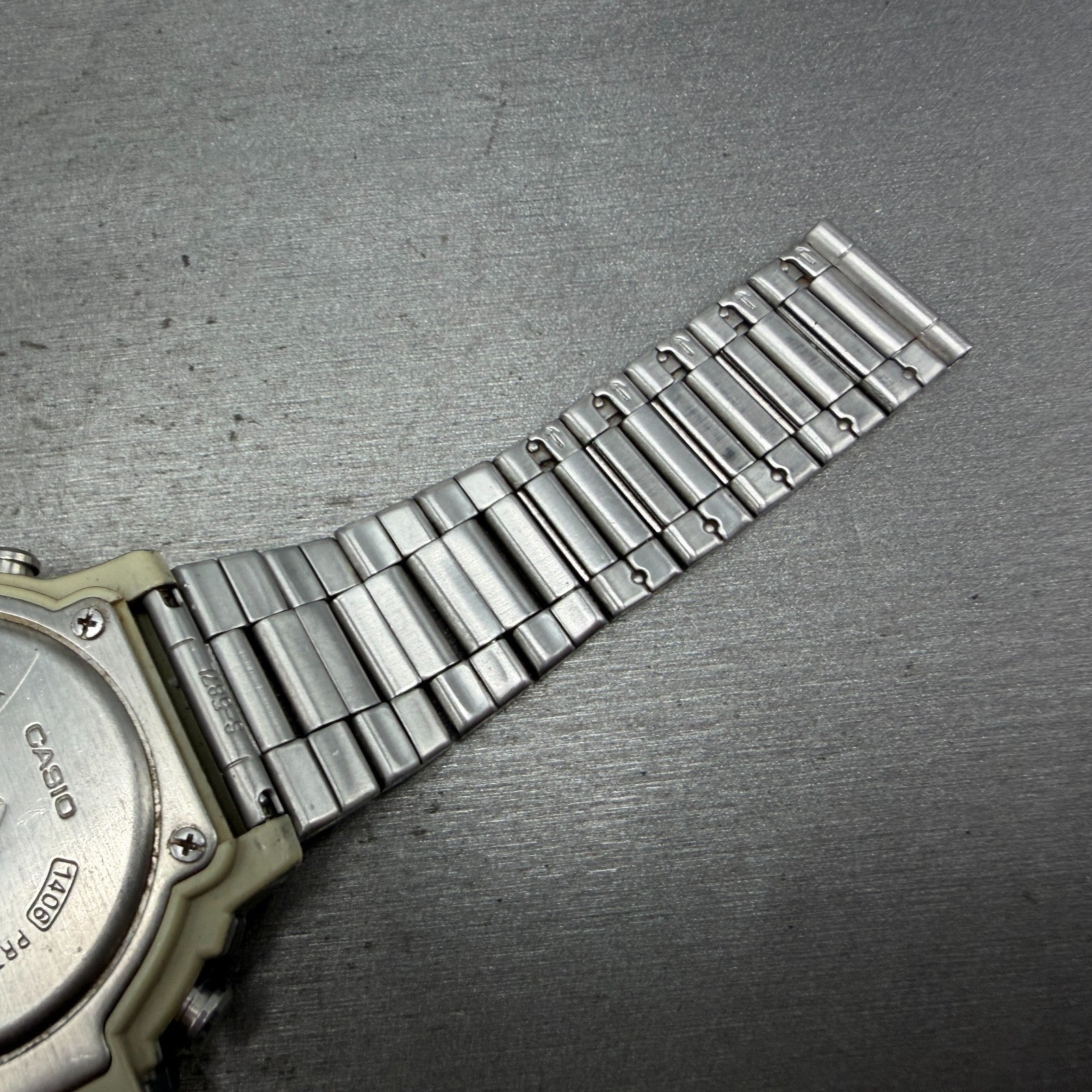 Casio ProTrek PRT-300 Watch Men 47mm Silver Digital Alit-Thermo PARTS13