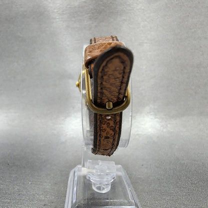 Seiko Watch Women 28mm White Dial Gold Tone Round 14280070 New Battery7