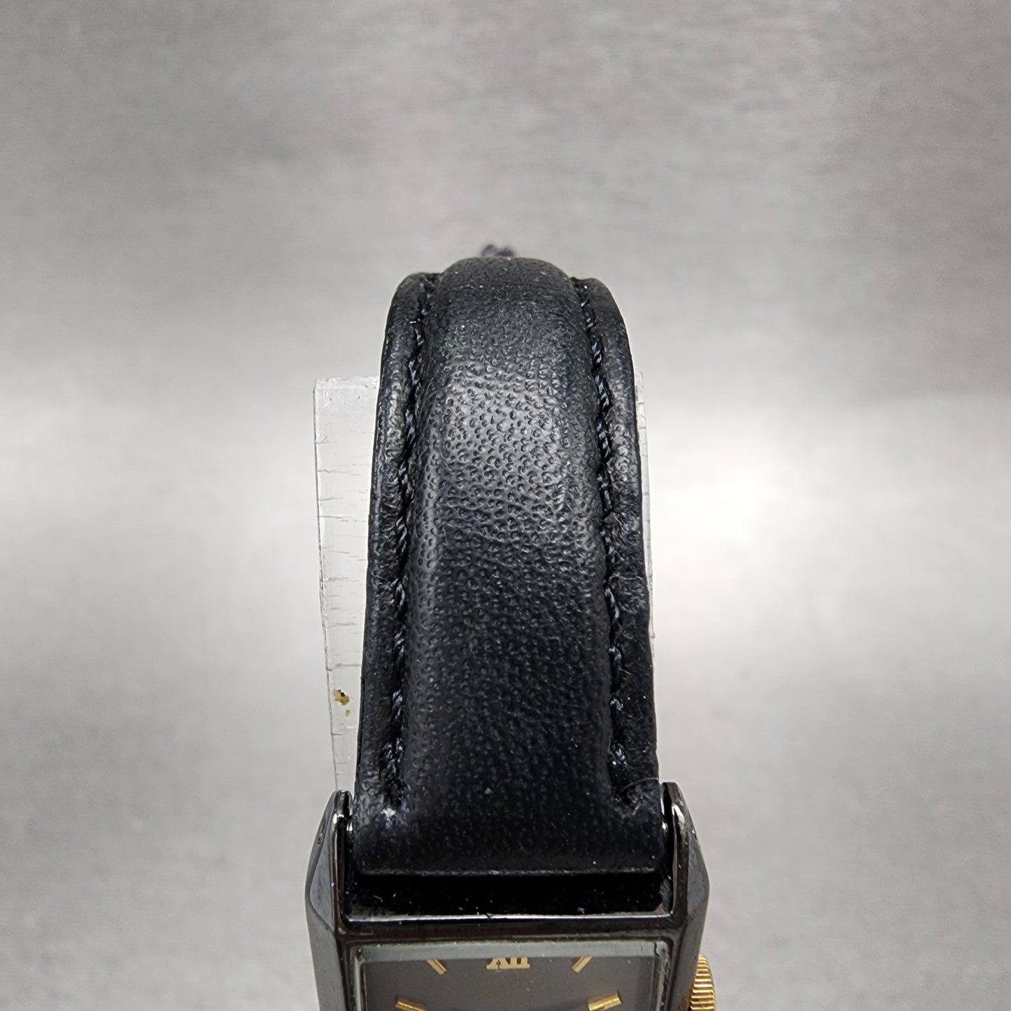 Seiko Pulsar Tank Watch Women 17mm Black Dial Black Tone V8106540 New Battery4