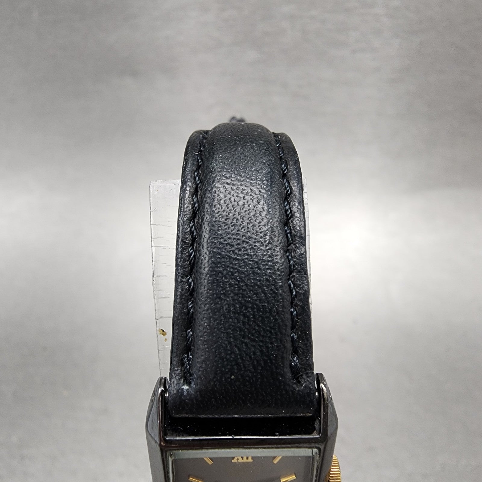 Seiko Pulsar Tank Watch Women 17mm Black Dial Black Tone V8106540 New Battery4
