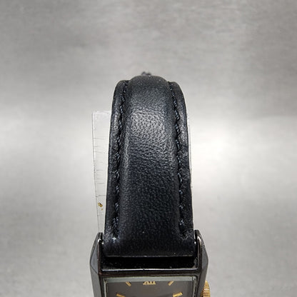 Seiko Pulsar Tank Watch Women 17mm Black Dial Black Tone V8106540 New Battery4