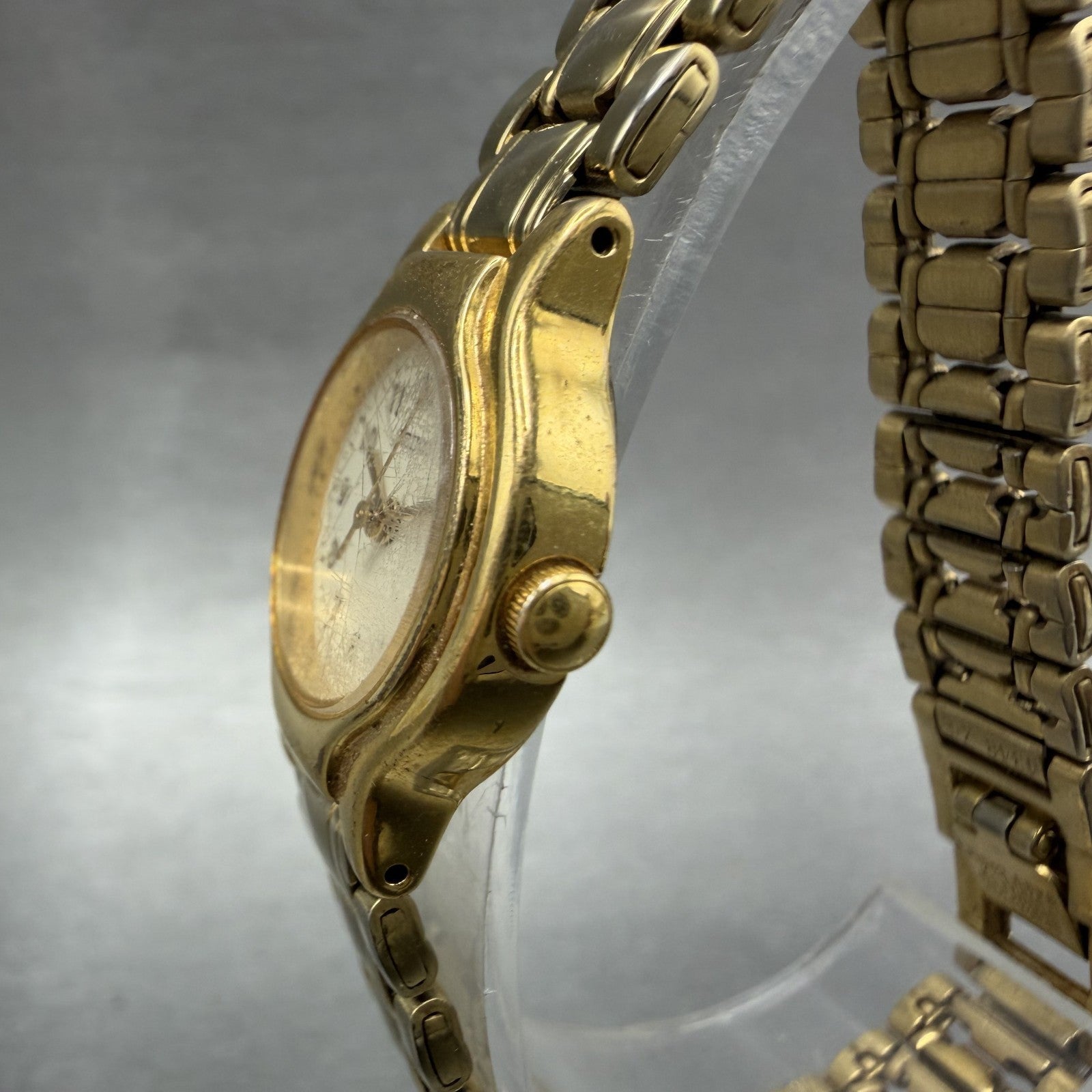 Seiko Watch Women 19mm Cream Dial Gold Tone Round 1N010K30 New Battery2