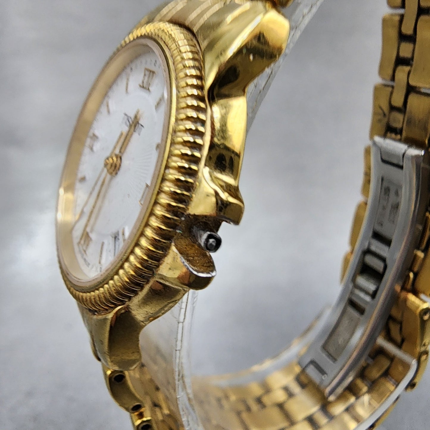 Tissot Ballade Watch Women 27mm White Dial Gold Tone Date Round READ!!! New Batt2