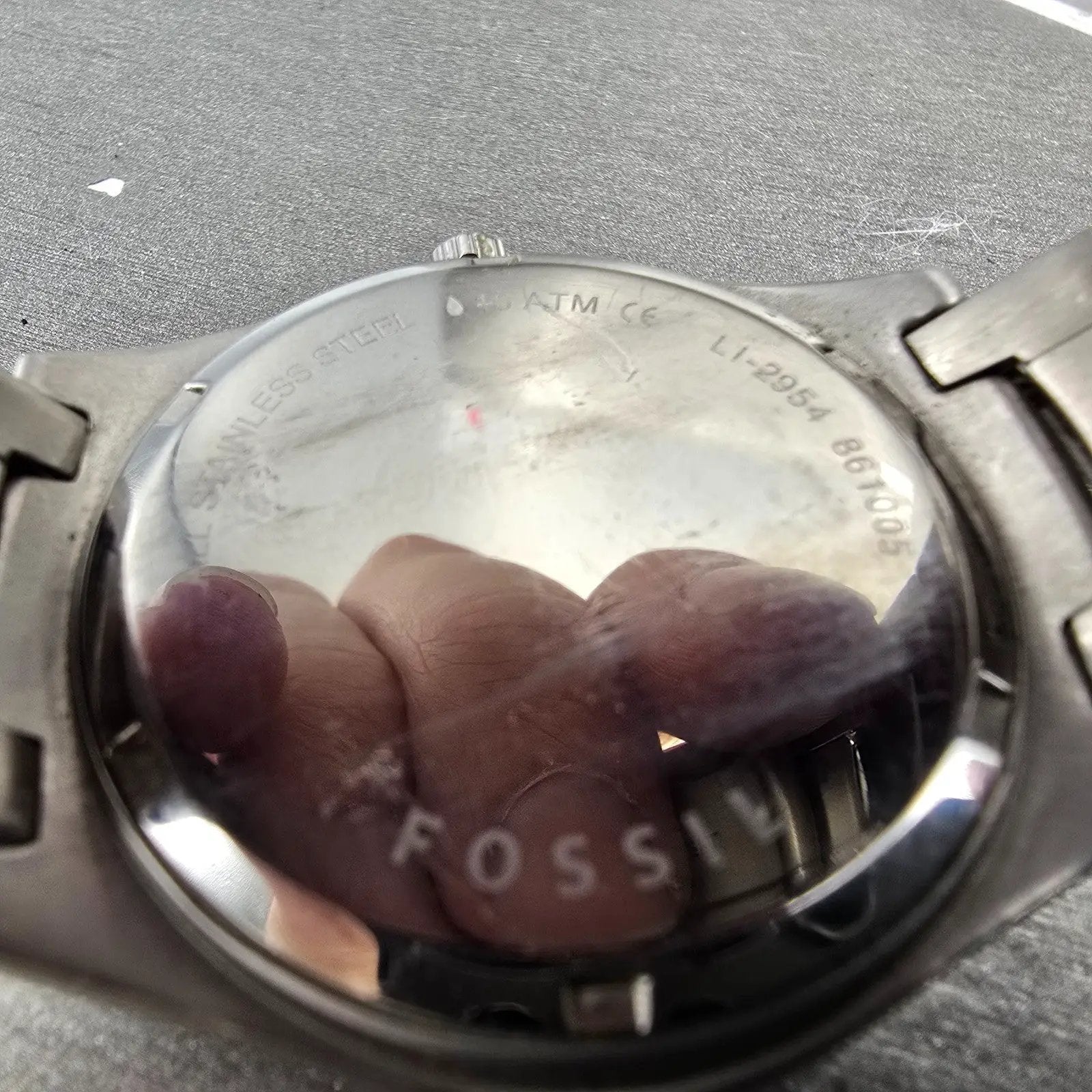 Fossil Ole Miss Dive Watch Men 40mm Blue Dial Silver Tone Date LI-2954 New Batt9