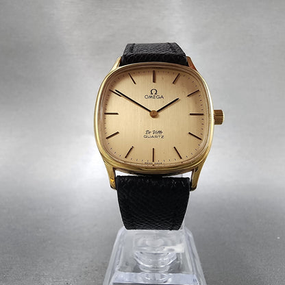 Omega Deville Watch Men 31mm Champagne Dial Gold Tone 1910073 New Battery5