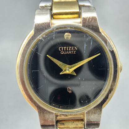 Citizen CQ Watch Women 23mm Black Dial Two Tone Round 3220K03755 New Battery1