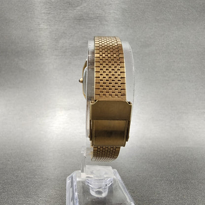 Citizen CQ Tank Watch Women 21mm White Dial Gold Tone Rectangle New Battery