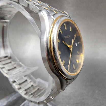 Tissot PR50 Watch Women 28mm Black Dial Two Tone Date Round J136/236K PARTS4