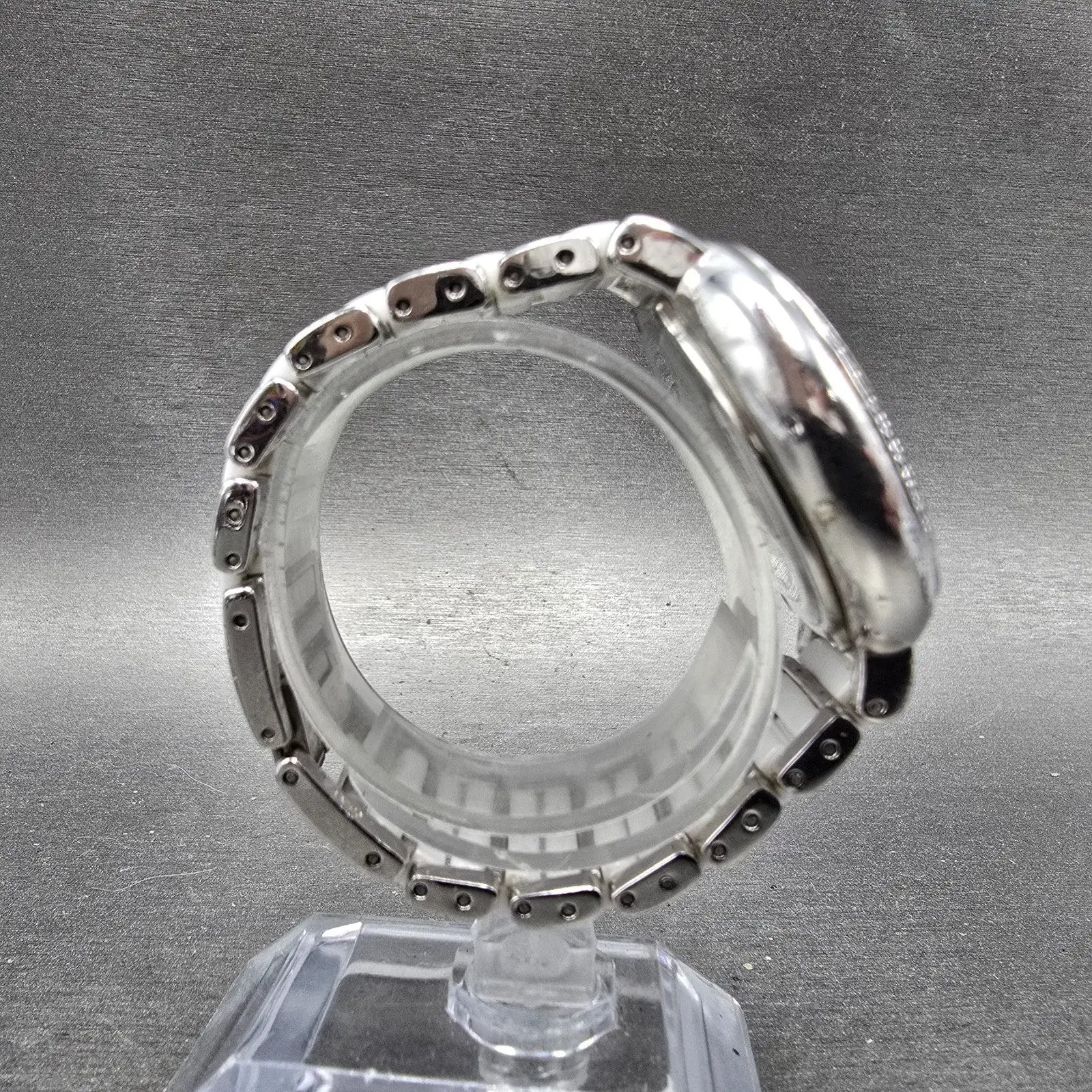 Ecclissi Sterling Silver Watch Women 37mm MOP Dial  Steel Ceramic Round New Batt8