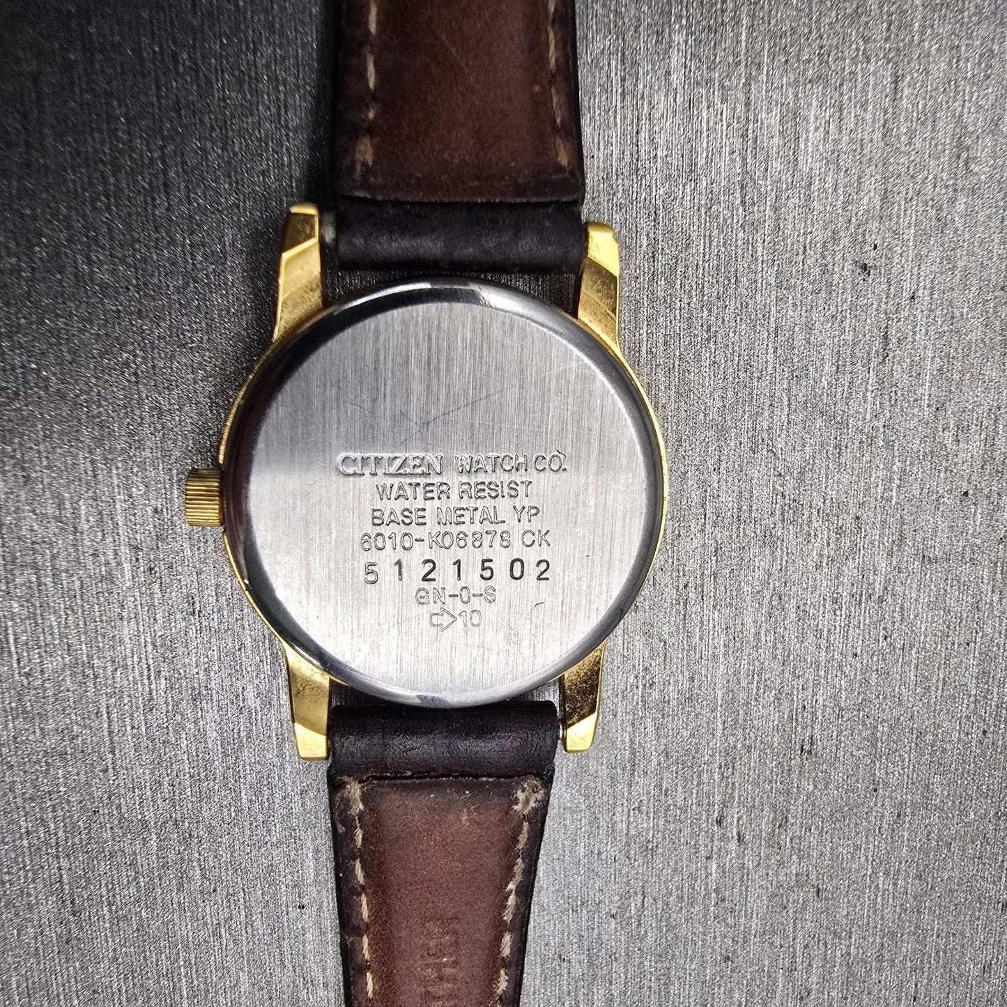 Citizen Watch Women 24mm Black Dial Gold Tone Date Round 6010-K06878 New Battery10