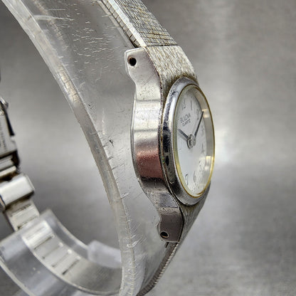 Bulova Watch Women 18mm White Dial Silver Tone Round 91L06 New Battery3