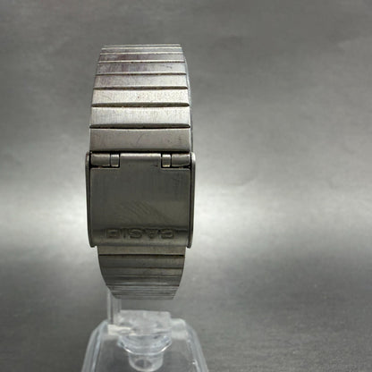 Casio MQ-518 Watch Men 30mm Silver Dial Silver Tone Rectangle Daydate New Batt R7