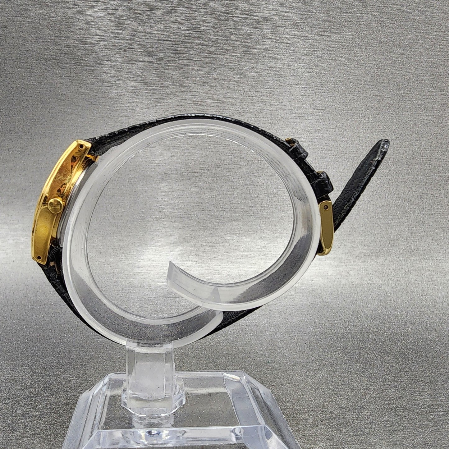 Seiko Watch Women 22mm Black Dial Gold Tone Daydate 7n836021 New Battery6
