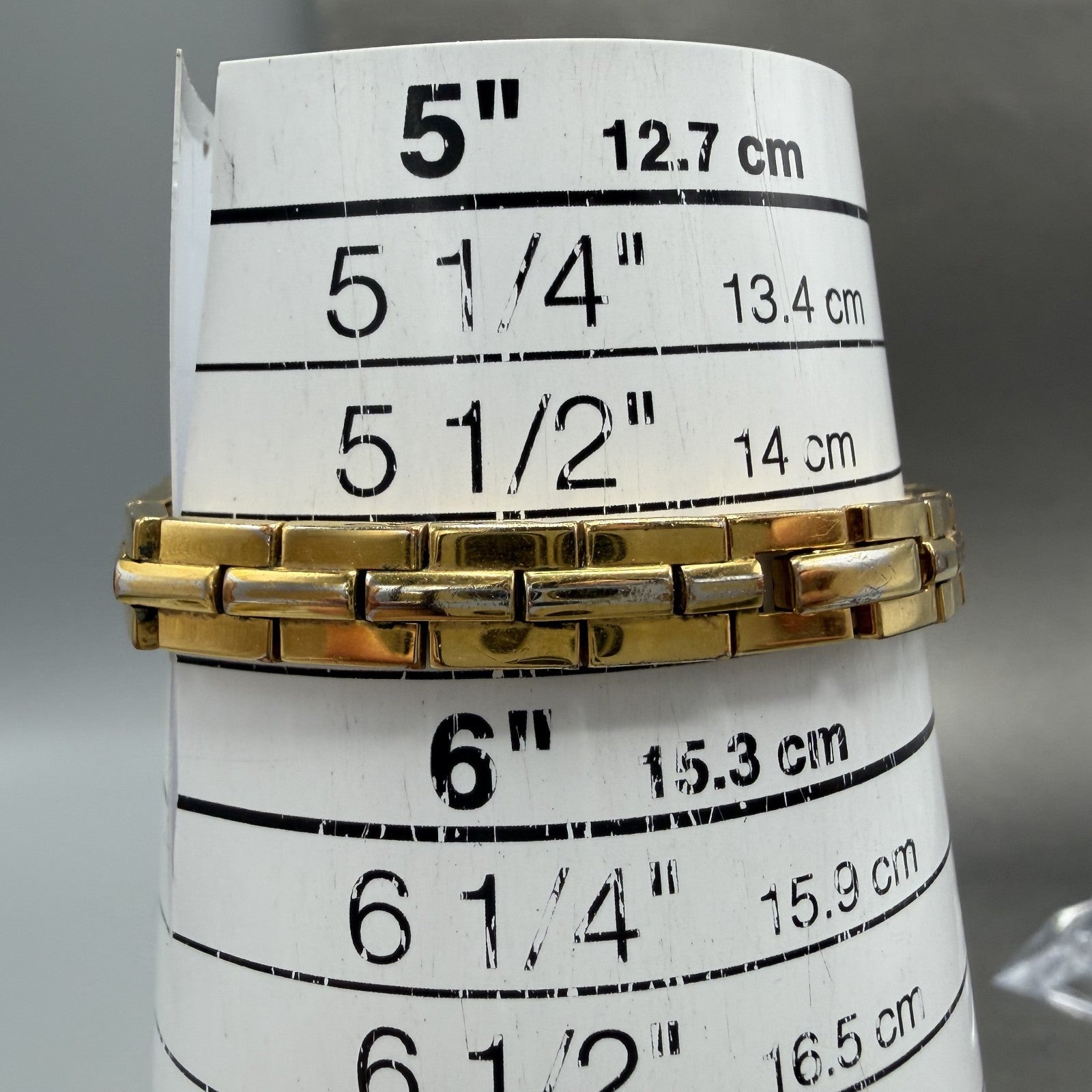 Seiko Watch Women 13mm Gold Dial Gold Tone Rectangle 2E20-7479 New Battery ABhbd10