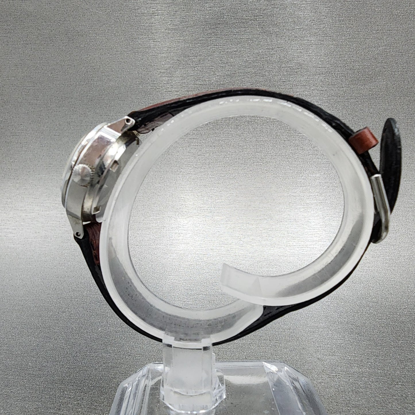 Seiko Automatic Watch Women 23mm Silver Dial Silver Tone Date 42050030 Runs6