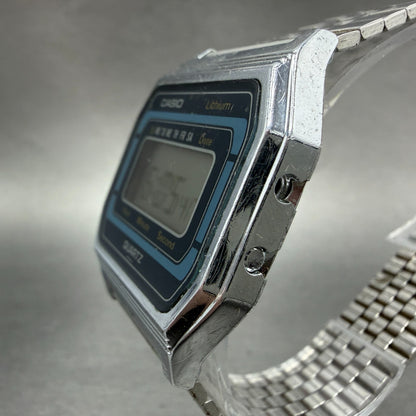 Casio 155-B817 Watch Men 34mm Digital Silver Tone Octagon Daydate READ!!! NewBat2