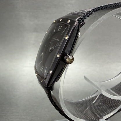 Skagen Tank Watch Women 24mm MOP Dial Purple Tone 396XSMM New Battery2
