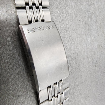 Seiko Bracelet 19mm Stainless Steel Tri Folding Clasp Vintage3