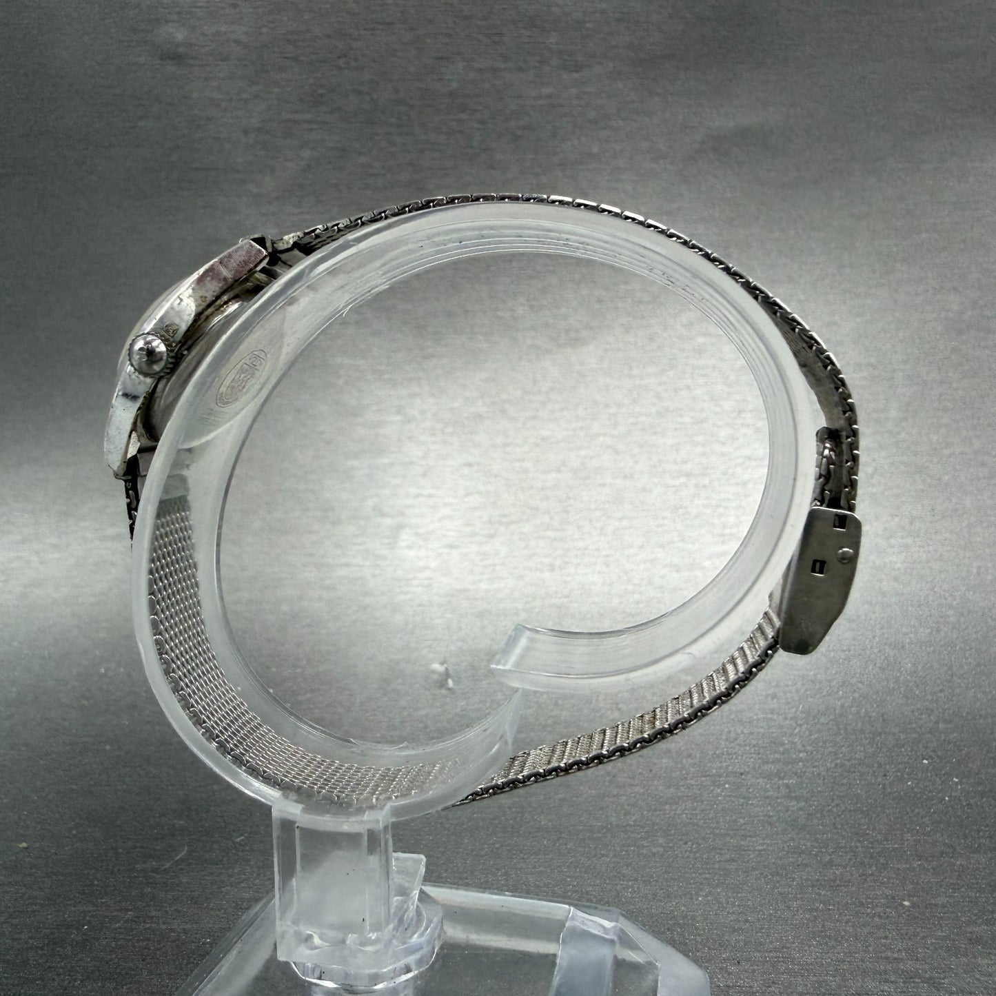 Technos Star lady Watch Women 19mm Silver Dial Steel Manual Wind Mesh Manual6