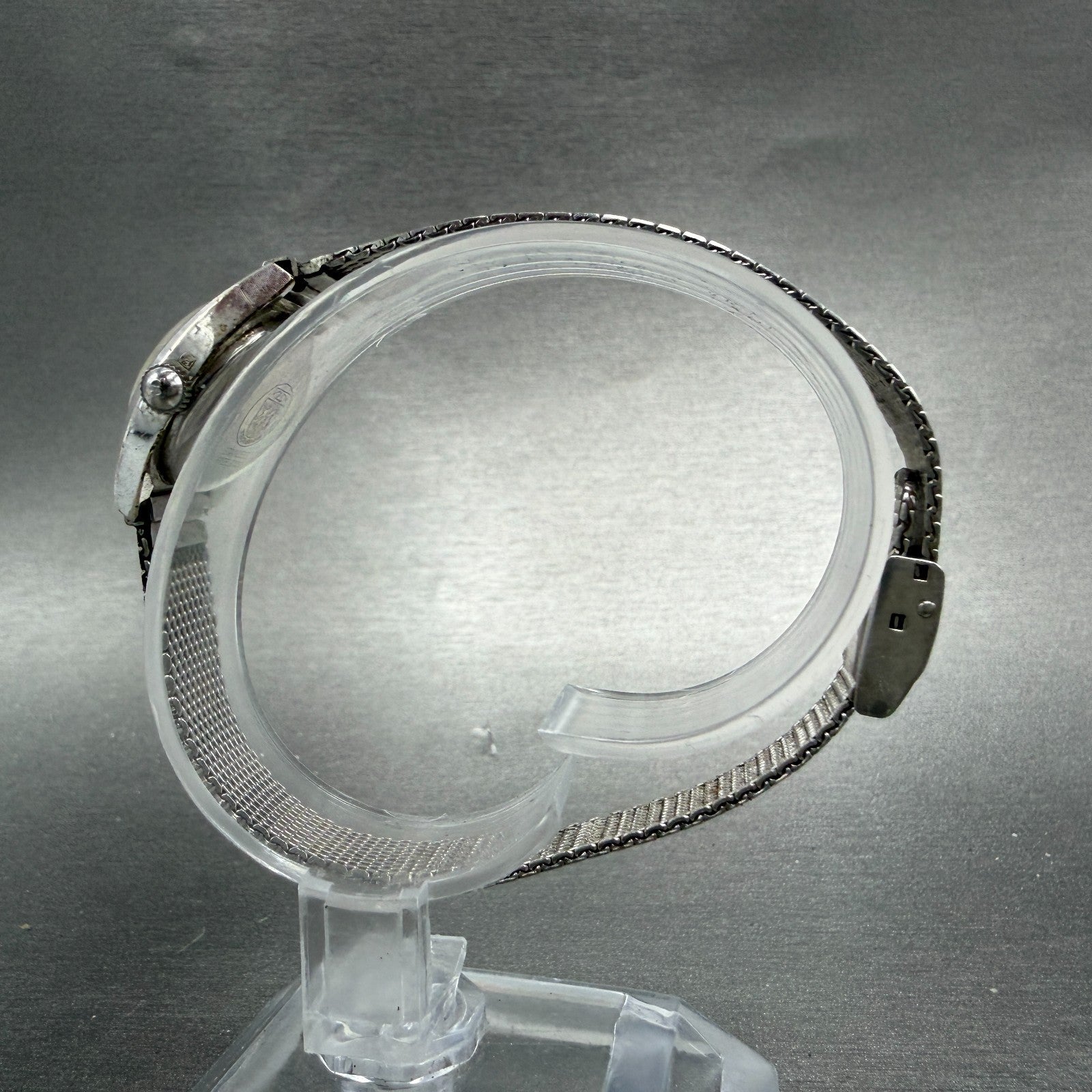 Technos Star lady Watch Women 19mm Silver Dial Steel Manual Wind Mesh Manual6
