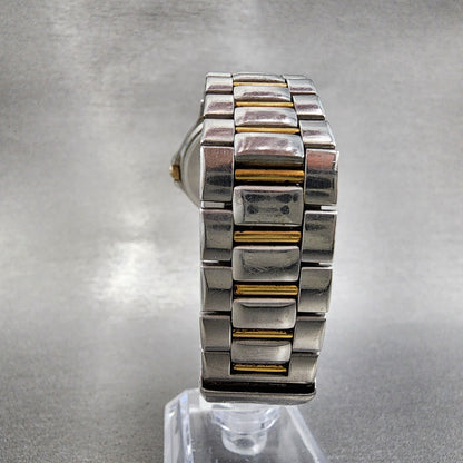 Seiko Landy Watch Men 34mm White Dial Two Tone 5p31-6b00 New Battery