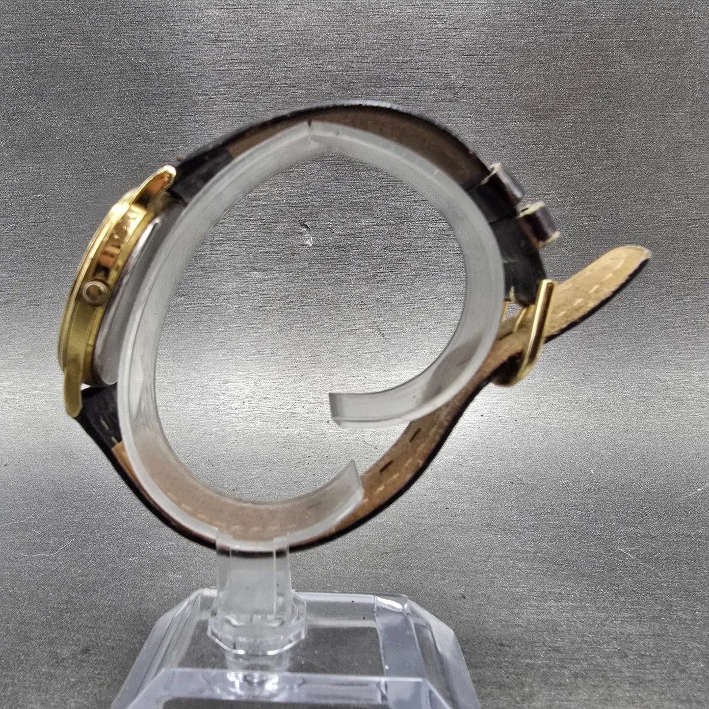 Citizen Watch Men 33mm Black Dial Gold Tone Date Round 5510-K06860 PARTS7