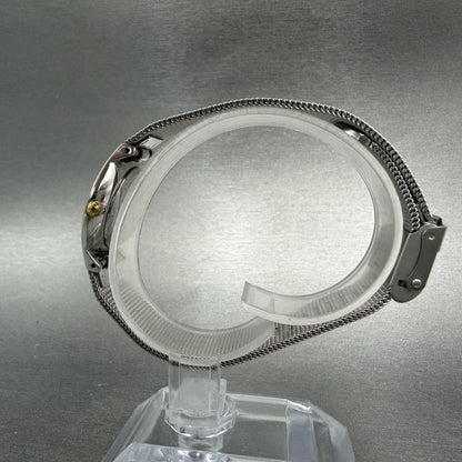 Skagen Watch Women 24mm Silver Dial Stainless Steel Round Mesh Band New Battery6