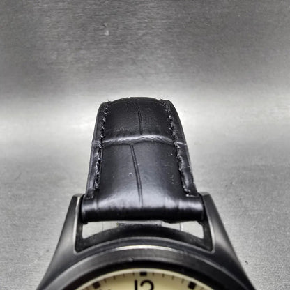 Timex Expedition Scout Watch Men 40mm Cream Dial Black Tone Date Round New BattH4