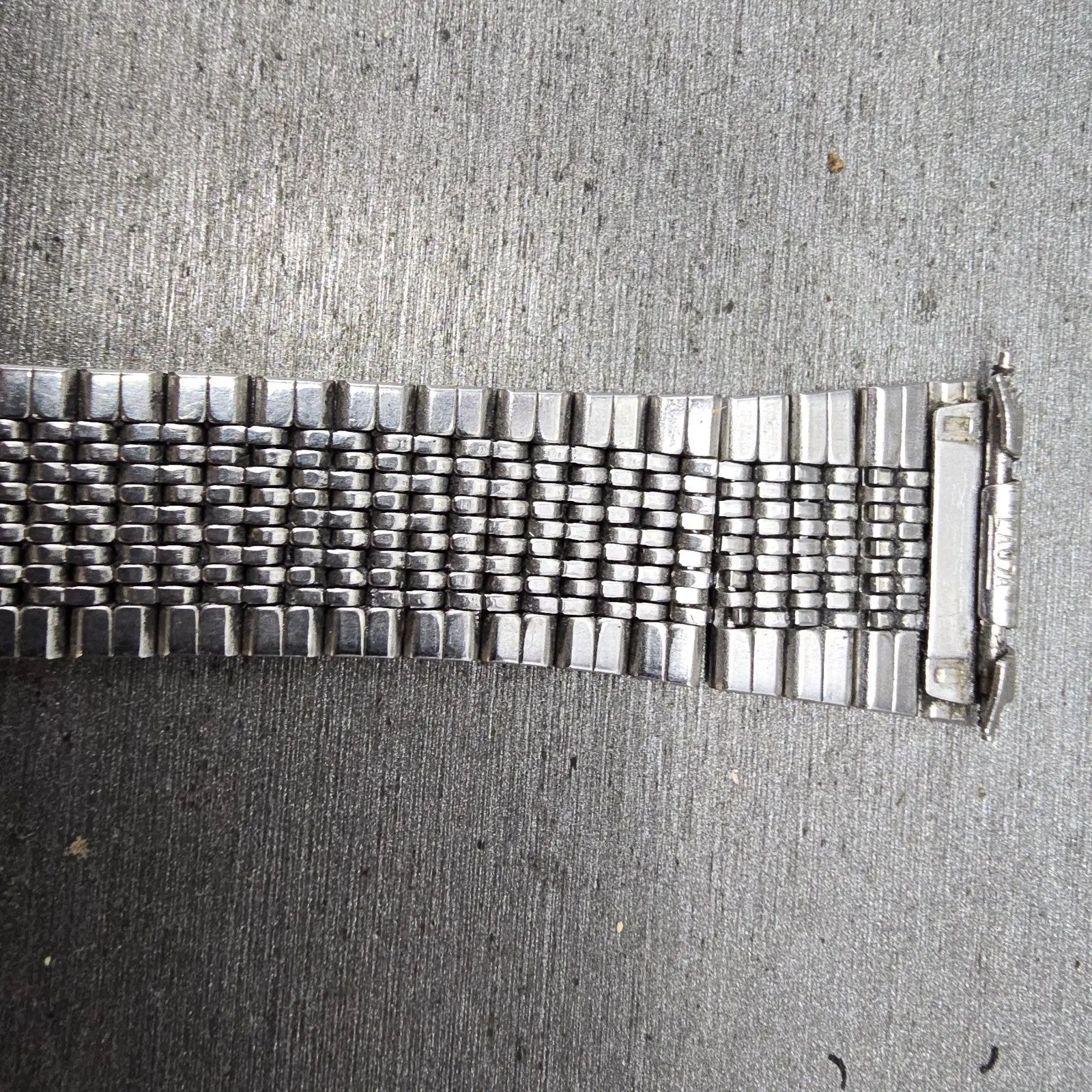 Seiko Bracelet 19mm Stainless Steel Silver Tone Vintage LA07A Japan READ!!!!!!!8